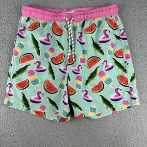 Public Record Swim Trunks‎ Mens Medium Pool Floaties Design Multicolor